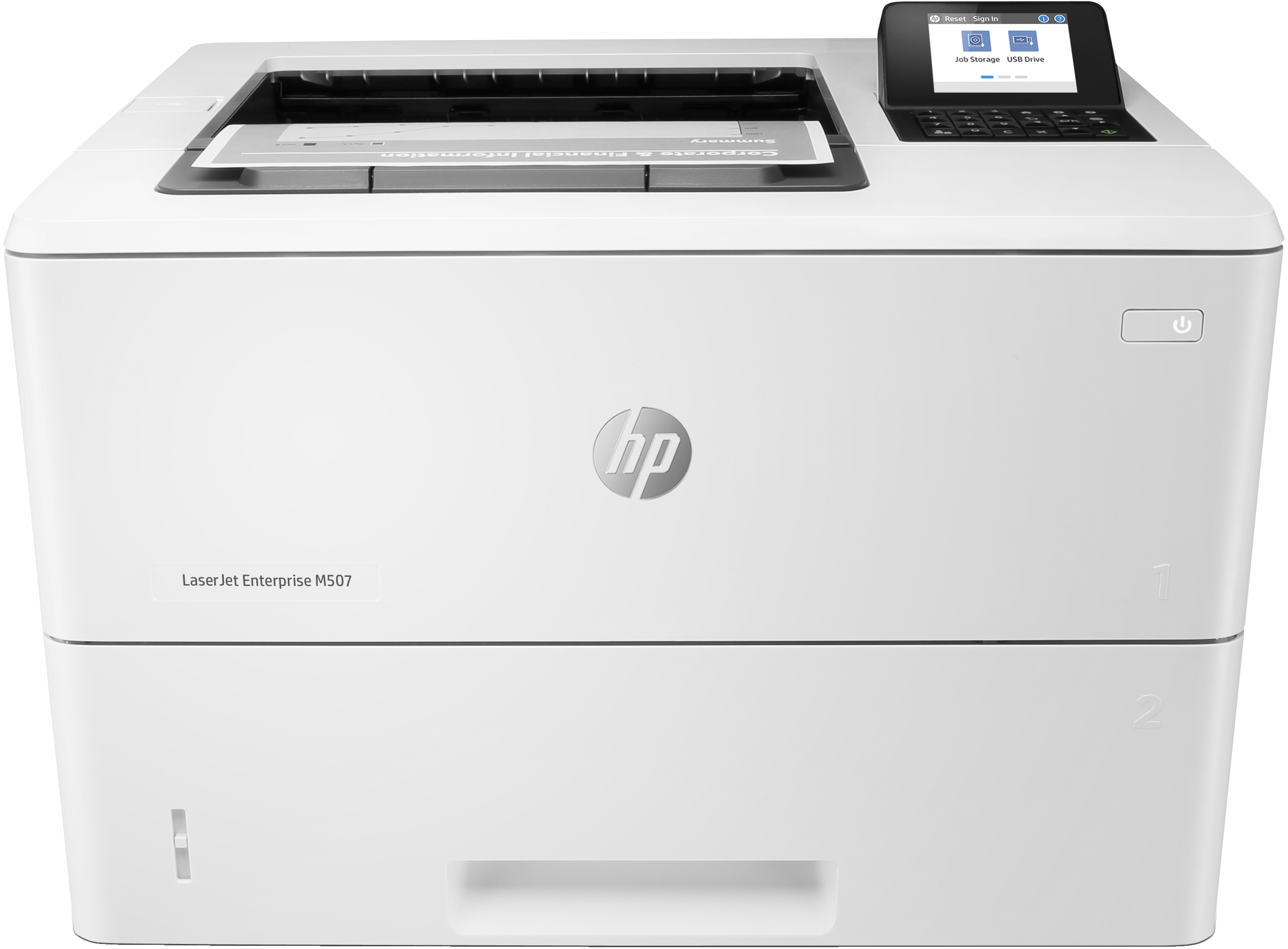 Image of HP LaserJet Enterprise M507dn, Print, Two-sided printing