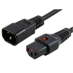 Microconnect PC1002 power cable Black 0.5 m C13 coupler C14 coupler