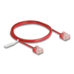 DeLOCK RJ45 Network Cable Cat.6 UTP Ultra Slim 1 m red with short plugs