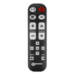 Geemarc Telecom TV-15 remote control Press buttons