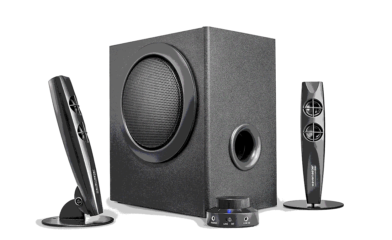 Wavemaster Stax BT speaker set Universal Black 2.1 channels 20 W Bluetooth