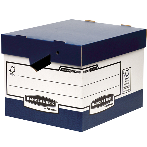 Image of Fellowes System Heavy Duty ERGO-Box file storage box Paper Blue