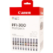 Canon PFI-300 Druckerpatrone 10 Stück(e) Original Schwarz, Blau, Cyan, Grau, Magenta, Foto schwarz, Foto magenta, Rot, Gelb