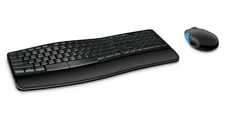 Microsoft Sculpt Comfort Desktop keyboard Mouse included RF Wireless QWERTY English Black