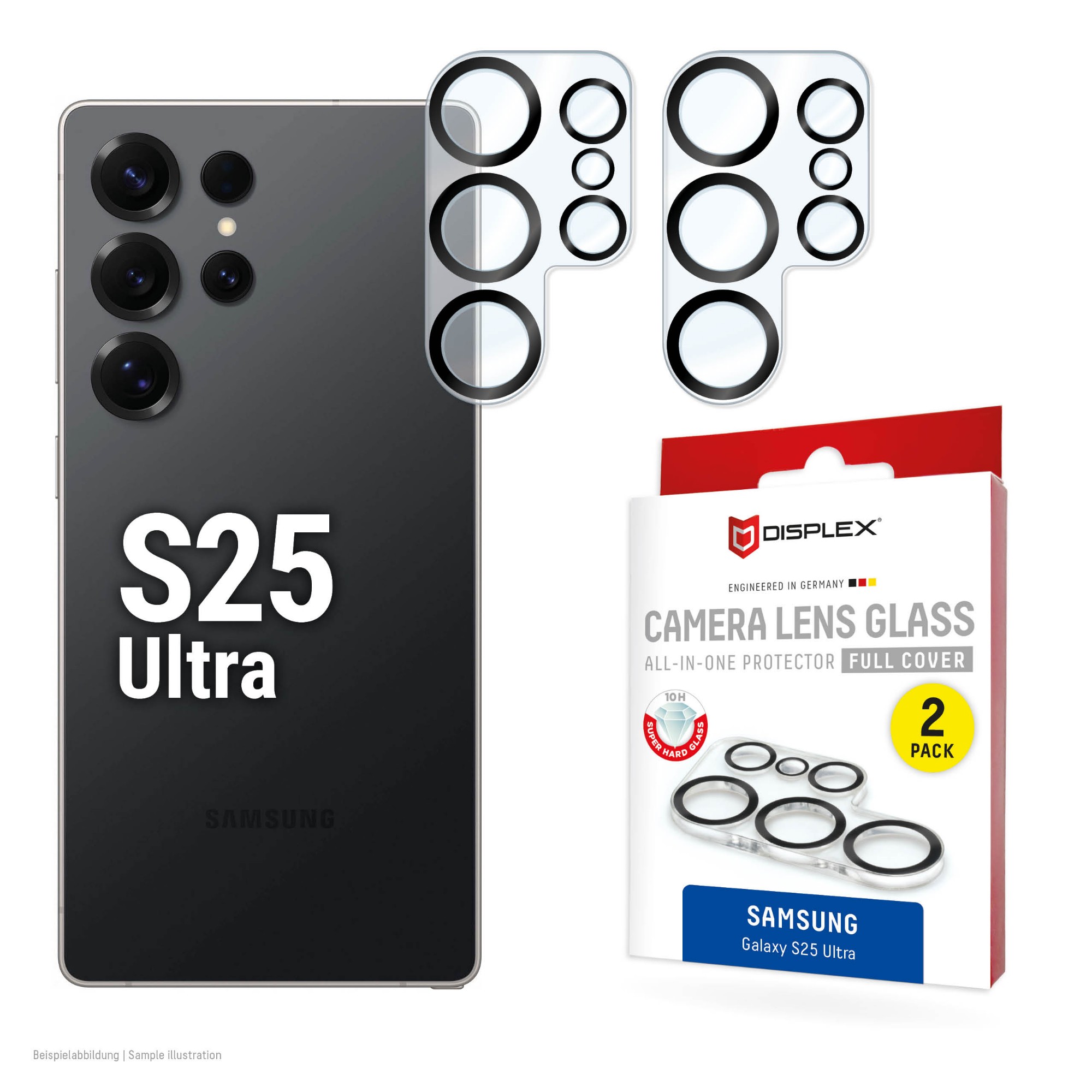 E.V.I. 02119 mobile phone screen/back protector Camera lens protector Samsung 2 pc(s)