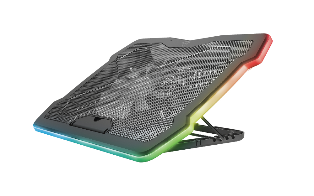 Image of Trust GXT 1126 Aura notebook cooling pad 43.2 cm (17") 700 RPM Black