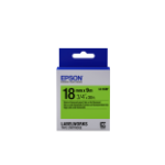 Epson C53S655005|LK-5GBF DirectLabel-etikettes black on green 18mm x 9m for Epson LabelWorks 4-18mm/36mm/6-18mm/6-24mm