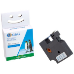 G&G 15570 labelprinter-tape Blauw op wit D1