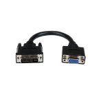 AddOn Networks DVI-D to VGA, m/f 7.87" (0.2 m) VGA (D-Sub) Black