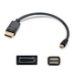 AddOn Networks MINIDP2DPMM6-5PK DisplayPort cable 71.7" (1.82 m) Mini DisplayPort Black