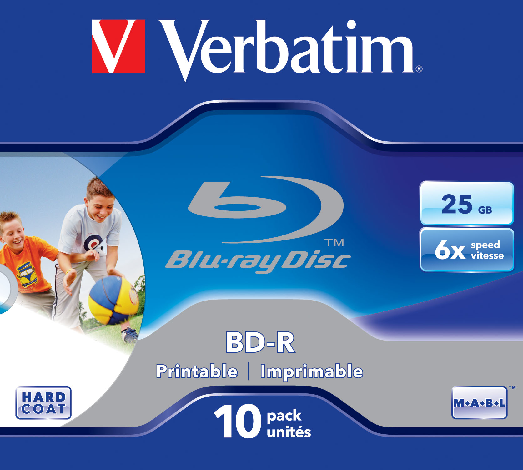 Image of Verbatim BD-R SL 25GB 6x Printable 10 Pack Jewel Case 10 pc(s)