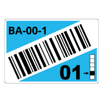 Brother LTZ15090FCB self-adhesive label Rectangle Light Blue