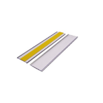 Beaverswood Self-Adhesive Ticket Holders (Clear) With Card Insert (White) For Shelving and Racking H38mmxW200mm (Pack 50) - TS320