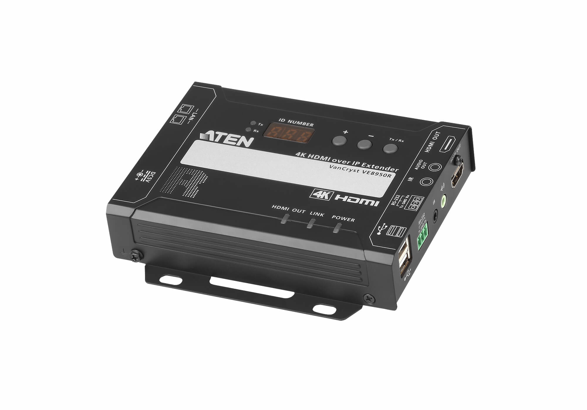 ATEN VE8950R AV extender AV receiver Black