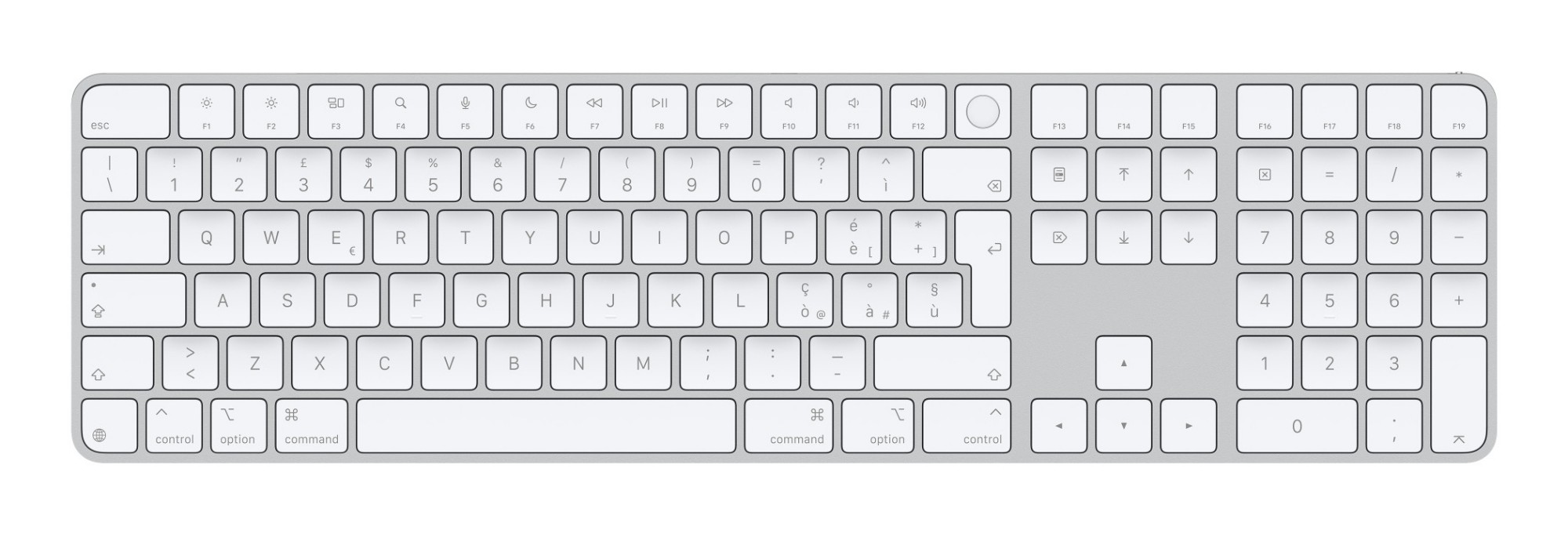 Apple Magic keyboard Universal USB + Bluetooth QWERTY Italian White