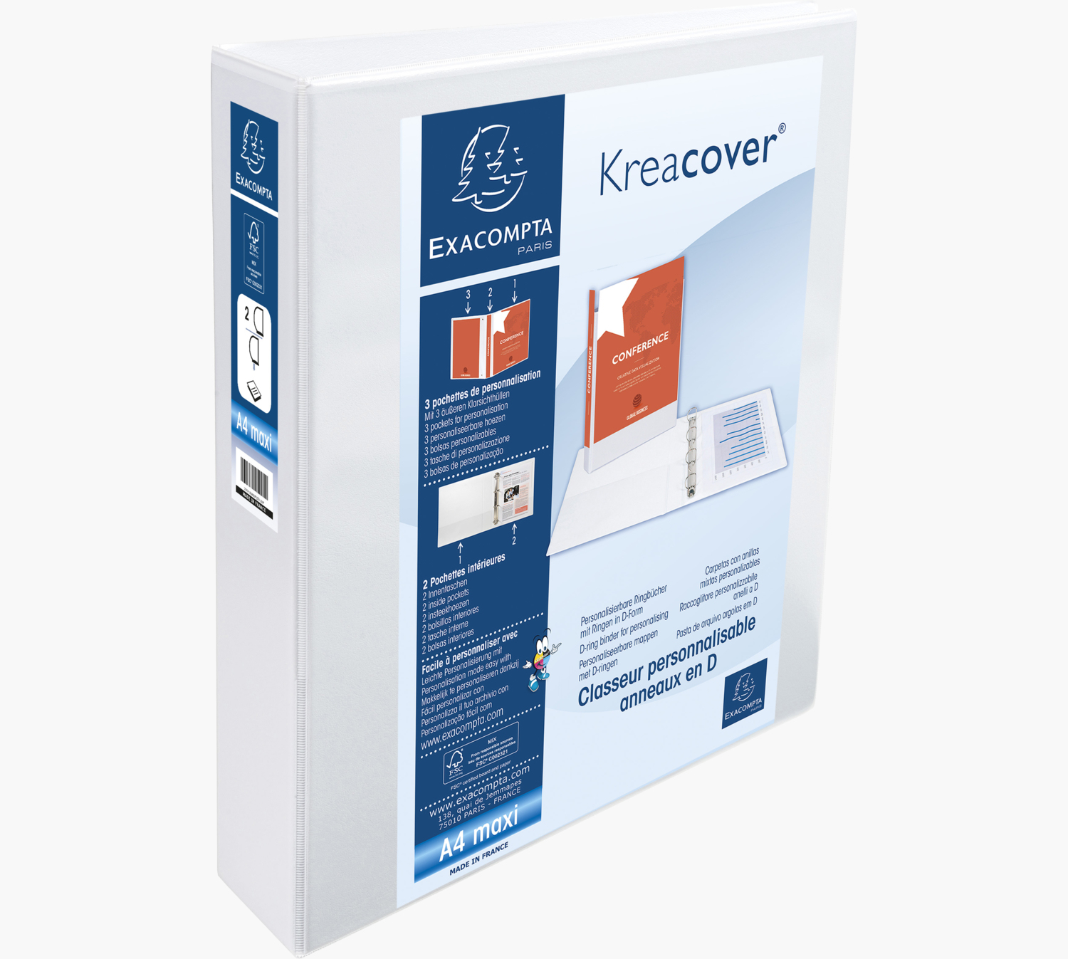 Exacompta Kreacover PP Ring Binder