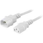 Deltaco DEL-112V-50 power cable White 0.5 m IEC C13 IEC C14