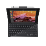 Logitech SLIM FOLIO with Integrated Bluetooth Keyboard for iPad (5th and 6th generation) Carbon, Black QWERTY Italian