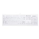 CHERRY AK-C8100F-U1-W/US clavier Médical USB QWERTY Anglais américain Blanc