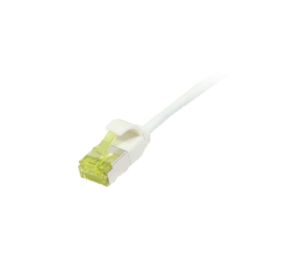 EU Product - Patchkabel RJ45 CAT6A 500Mhz weiss U/FTP slimline rund d - Cable - Network thumbnail