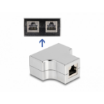 DeLOCK RJ45 Splitter / T Adapter 1 x RJ45 jack to 2 x RJ45 jack Cat.5e STP