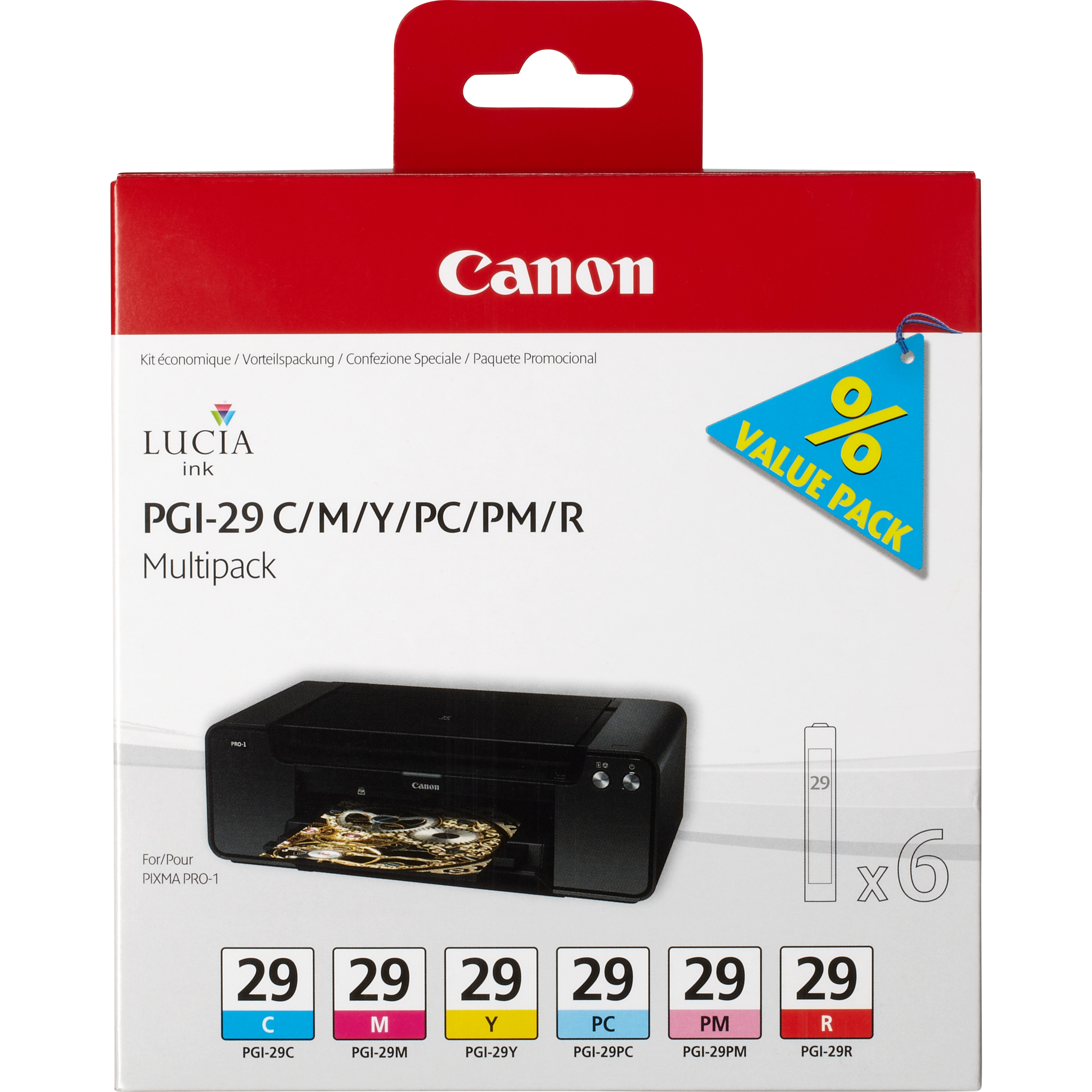 Image of Canon 4873B005/PGI-29 Ink cartridge multi pack C,M,Y,PC,PM,RY...