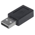 Manhattan 354653 cable gender changer USB A USB C Black