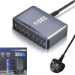 FDL 8 PORT 4X USB A QC3 & 4X USB-C PD CHARGER - 320W