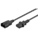 Microconnect PE040610 power extension 1 m Black