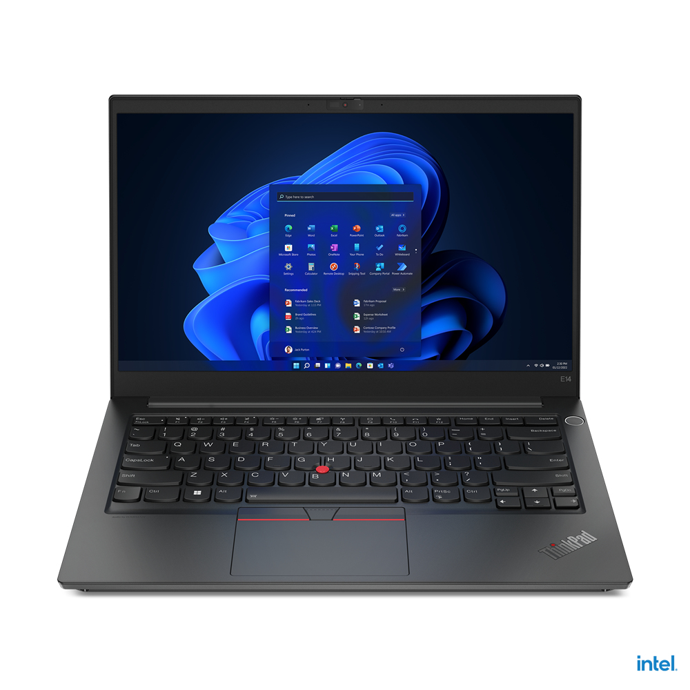 Lenovo ThinkPad E14 Gen 4 (Intel) Laptop 35.6 cm (14") Full HD Intel® Core i5 i5-1235U 8 GB DDR4-SDRAM 256 GB SSD Wi-Fi 6 (802.11ax) Windows 11 Pro Black