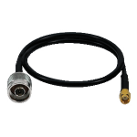 LogiLink 0.5m RP-SMA/N signal cable Black