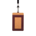 Moshi Badge Holder - 7W x 11.3H x 0.5D  Burgundy Red