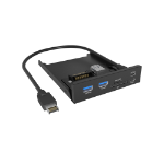 ICY BOX IB-HUB1419-i3 8.89 cm (3.5") Black