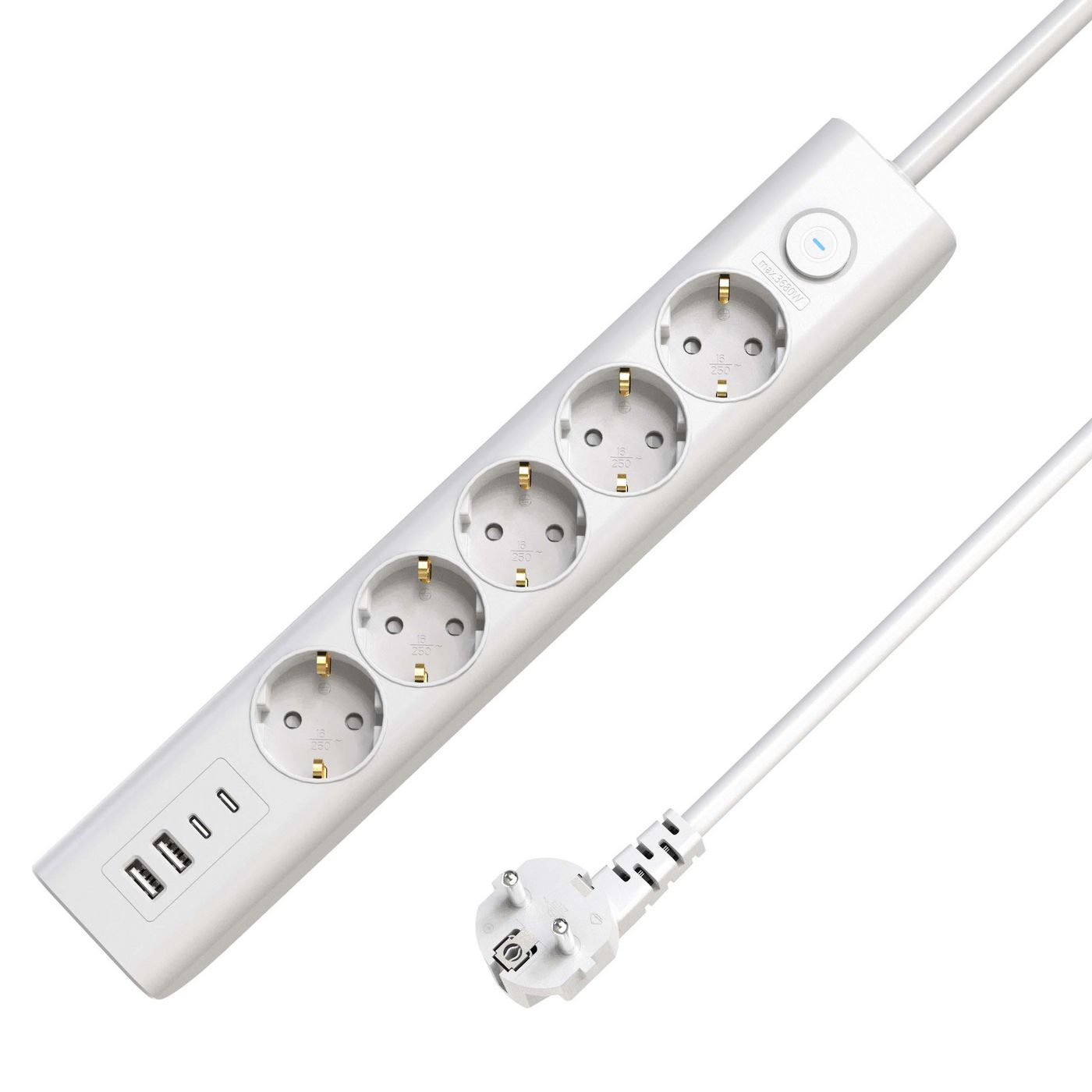 Microconnect 5-way USB Schuko Power Strip