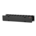 APC NetShelter Cable Management, Horizontal Cable Manager, 2U, Single Side with Cover, Black, 483 x 88 x 110 mm