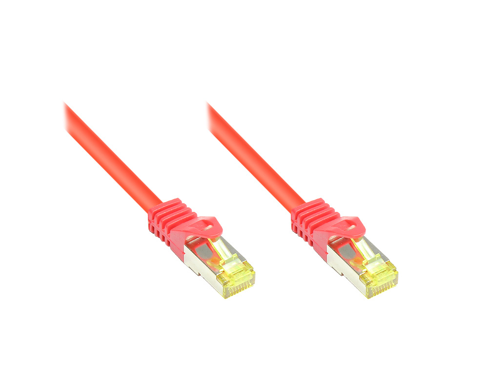 Alcasa 8070R-003R networking cable Red 0.25 m Cat7 S/FTP (S-STP)