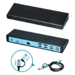 i-tec USB 3.0 / USB-C / Thunderbolt 3 Dual Display Docking Station + Power Adapter 85W