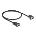 DeLOCK 87835 seriële kabel Zwart 0,5 m RS-232 DB-9