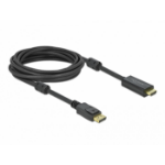 DeLOCK 85958 video cable adapter 5 m DisplayPort HDMI Black