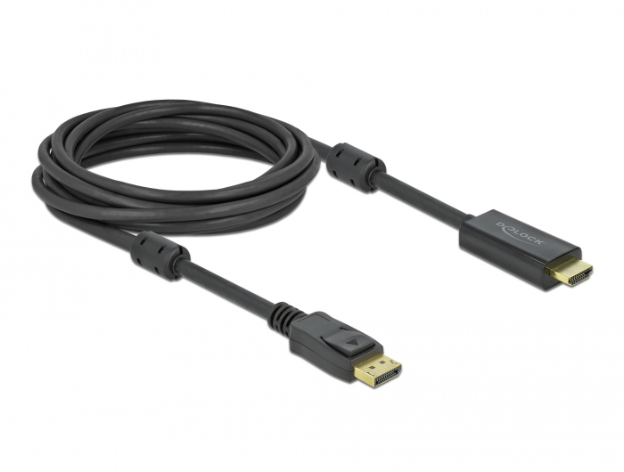 85958 DELOCK Adapterkabel - DisplayPort männlich Verriegelung zu HDMI männlich