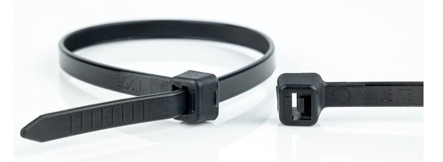 WKK 110349071 cable tie Releasable cable tie Plastic, Polyamide Black 100 pc(s)