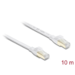 DeLOCK RJ45 Flat Patch Cable Cat.8.1 U/FTP up to 40 Gbps 10 m white