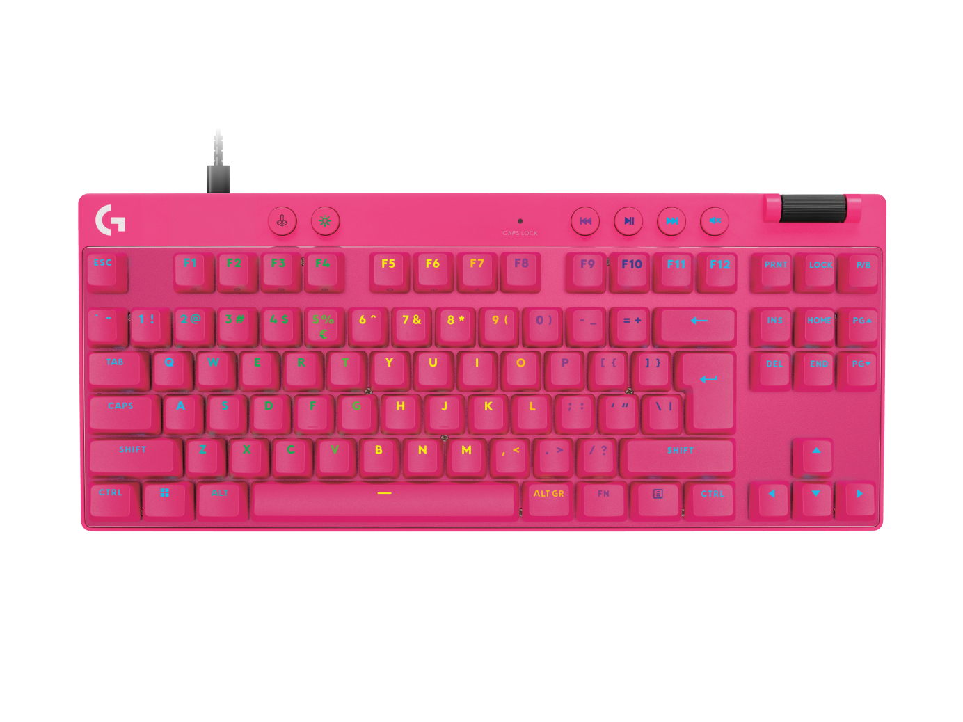 Logitech G PRO X TKL Rapid keyboard Gaming USB QWERTY US International Pink