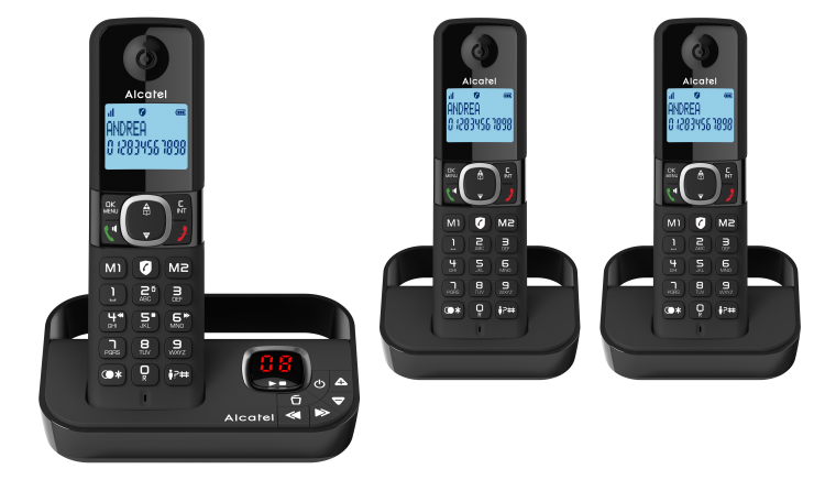 Image of Alcatel F860 VOICE TRIO UK BLK