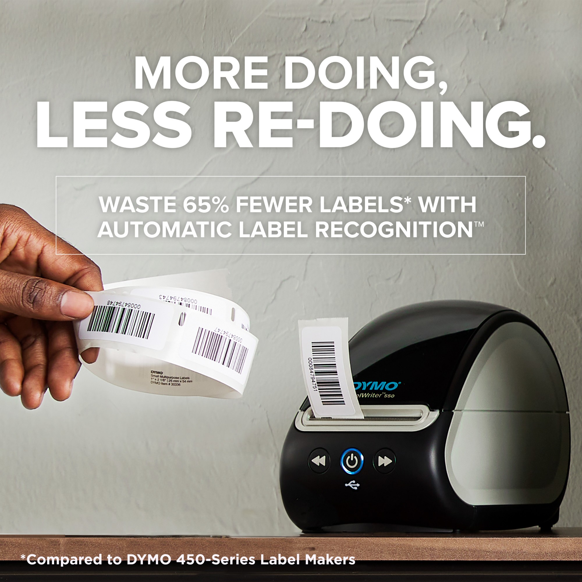 DYMO LabelWriter 550 Label Printer | Label Maker with Direct Thermal Printing | Automatic Label Recognition | Prints Address LabelsShipping LabelsBarcode Labels & More | UK 3 Pin Plug