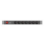 Lanberg PDU-07E-0200-BK surge protector Black 7 AC outlet(s) 220 - 250 V 2 m