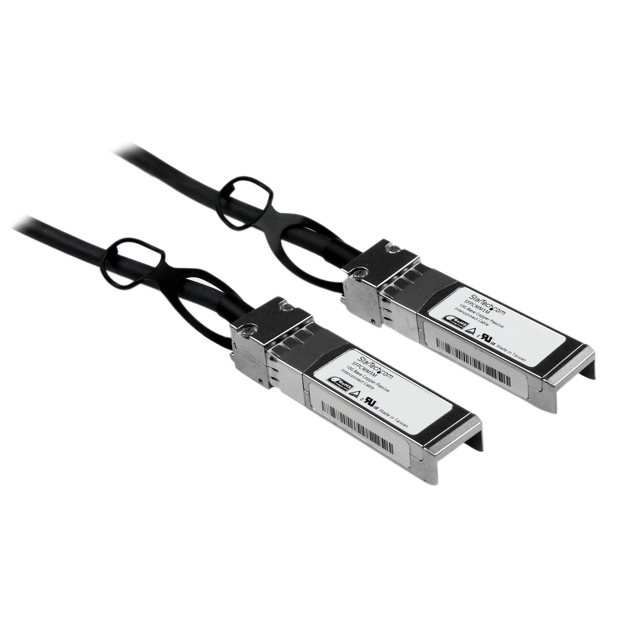 Image of StarTech.com Cisco SFP-H10GB-CU1M Compatible 1m 10G SFP+ to SFP+...