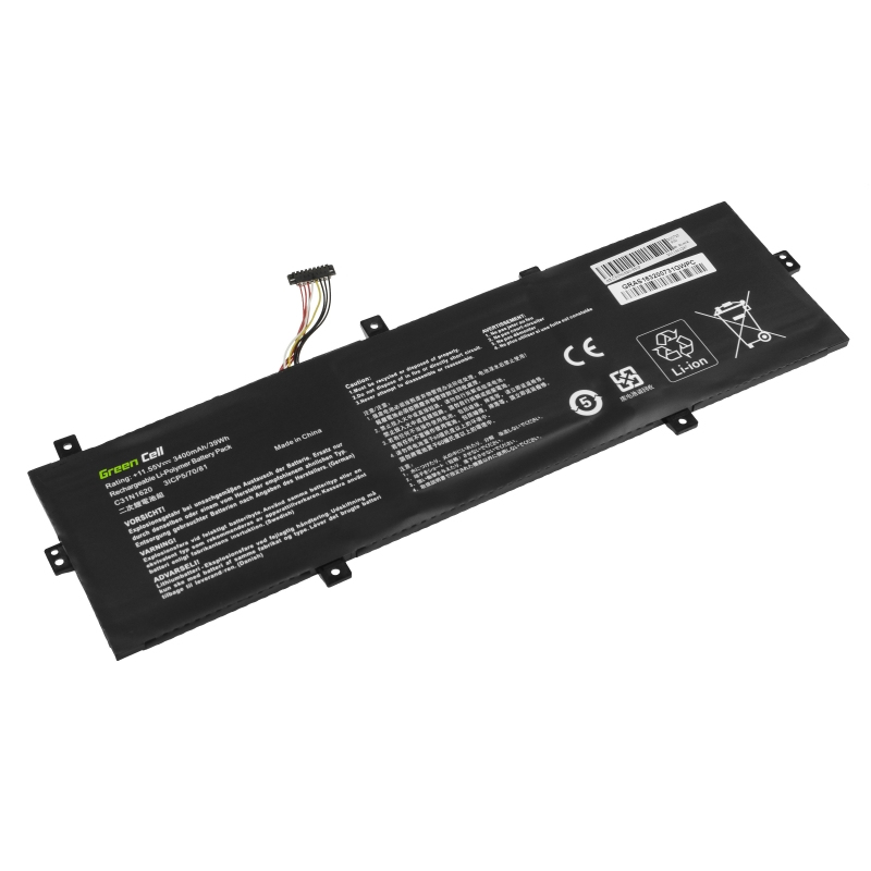 AS163 GREEN CELL Battery C31N1620 for Asus ZenBook UX430 etc. 3400mAh, 11.55V