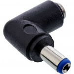 InLine DC Adapter, 5.5x2.1mm DC plug male/female angled