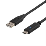 Deltaco USBC-1006 USB cable USB 2.0 2 m USB A Black